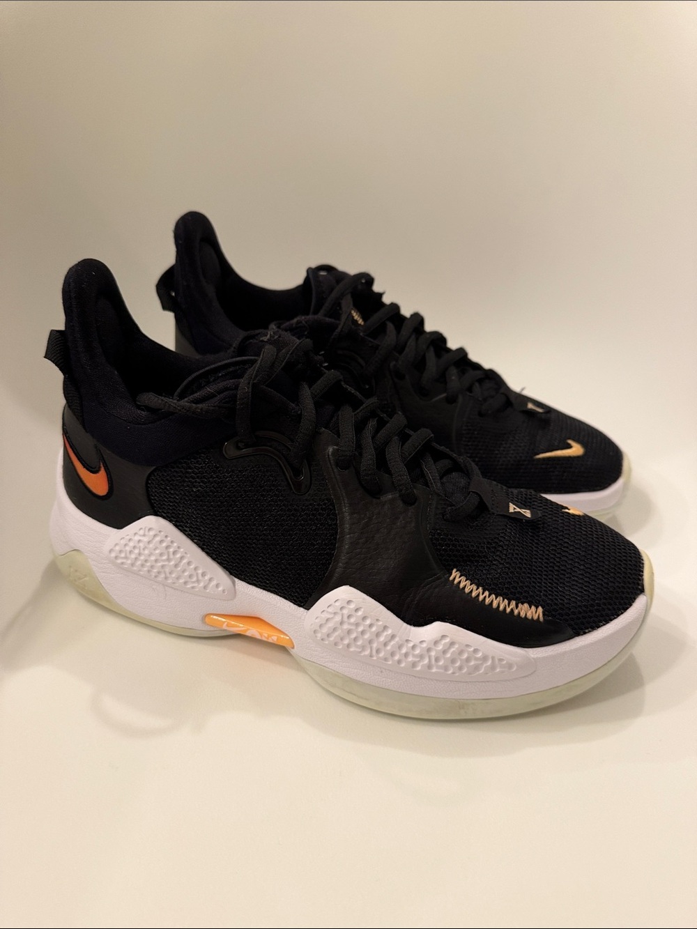 Nike PG 5 Paul George Black Multicolor Basketball Shoes Men’s 5.5 Women’s 7